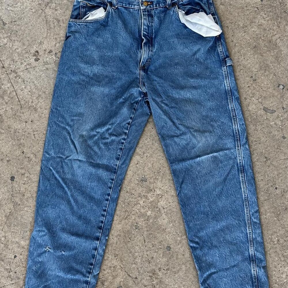 C.E. Schmidt Workwear Carpenter Jeans Baggy Blue Denim